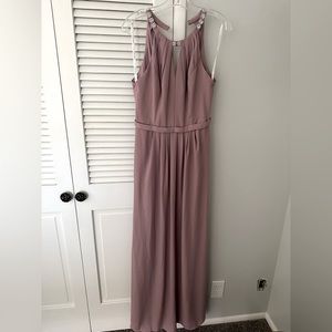 Dusty Rose Floor Length Dress